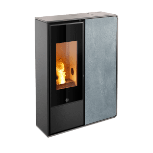 poêle à granules jolly mec idea 2 s frontale, 9 kw, étanche et canalisable