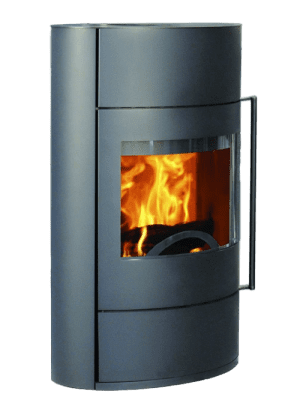 poêle à bois fonte flamme fifti avec accumulateurs de chaleur