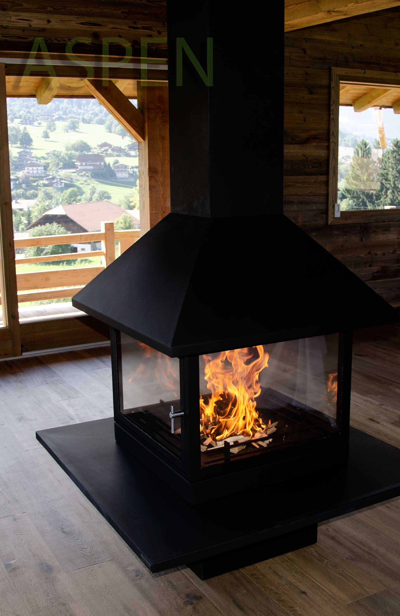 cheminee au bois insert schmid haute savoie aspen cheminees servoz 74