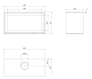 poêle à bois contemporain m design venus mbox – simple face