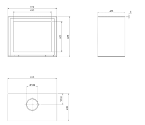 poêle à bois contemporain m design venus mbox – simple face